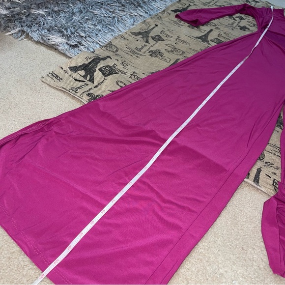 Fashion Nova NWT! Tied Up On You Magenta  Jumpsuit Size XL - Picture 11 of 13